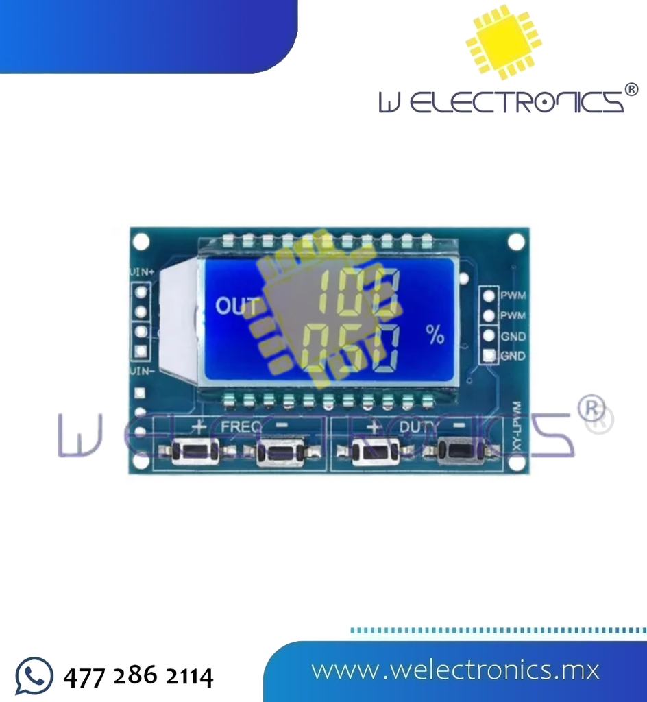 MÓDULO DE SEÑAL PWM 1HZ-150KHZ 3.3-30V LCD