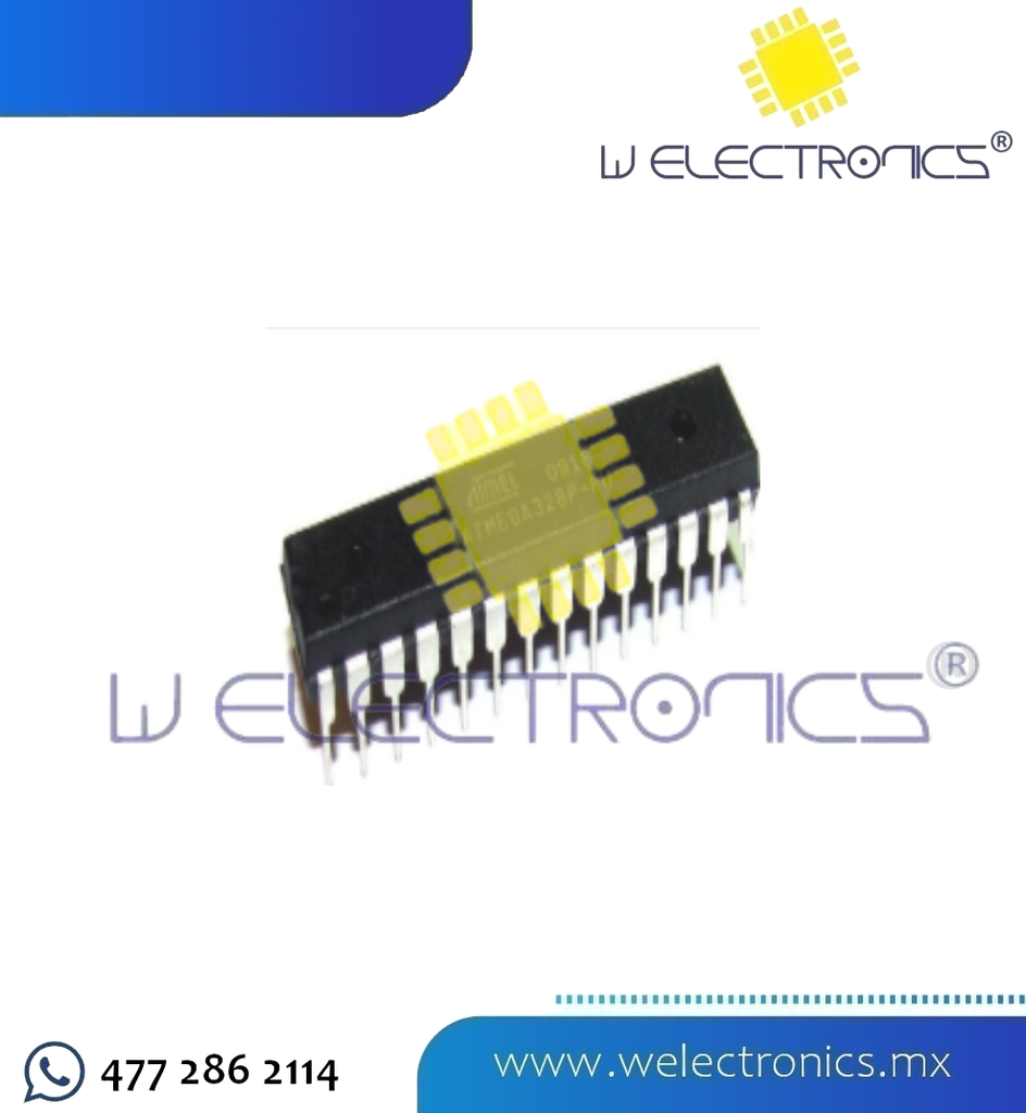 MICROCONTROLADOR ATMEGA328P-PU SIN BOOTLOADER (copia)