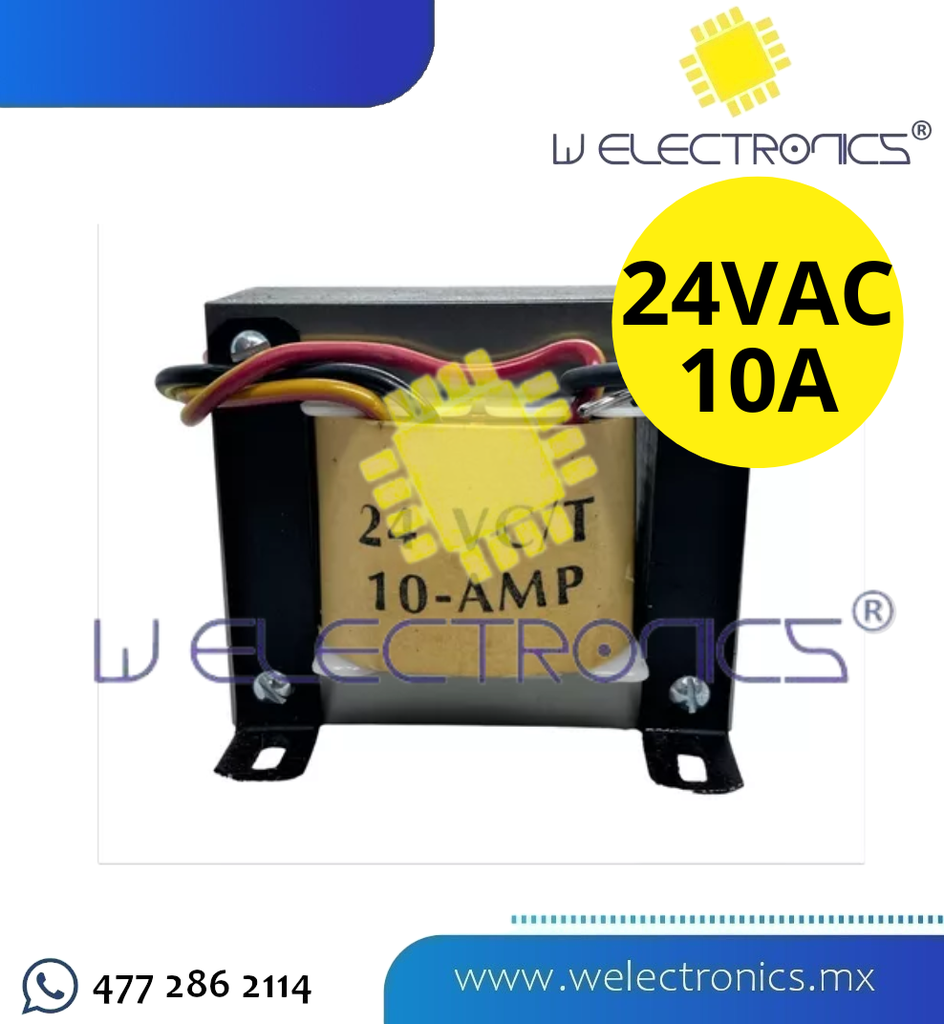 TRANSFORMADOR DE VOLTAJE 24VAC 10A 110V