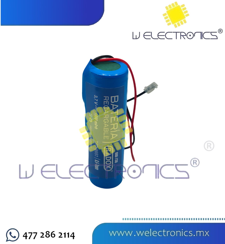 BATERIA RECARGABLE TIPO 18650 LI-ION 2000MA (copia)