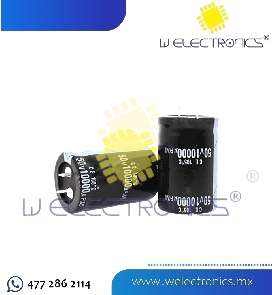CAP. ELEC 10000UF 50V