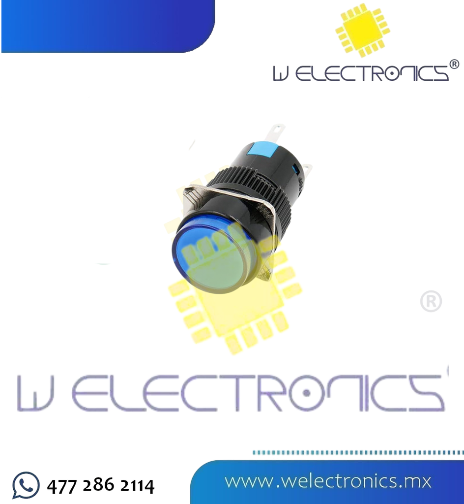 BOTON PULSADOR MOMENTANEO LED VERDE 24VDC (copia)