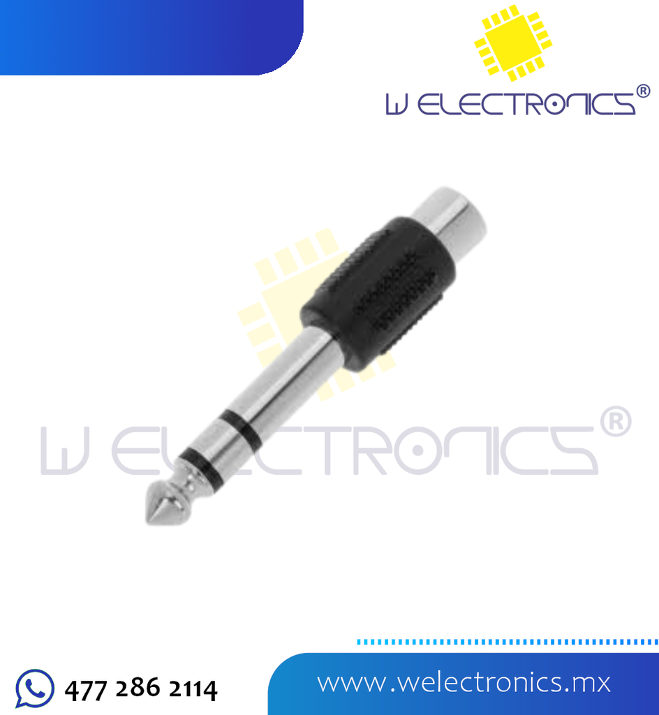 ADAPTADOR JACK RCA A PLUG 6.3 MONO (copia)