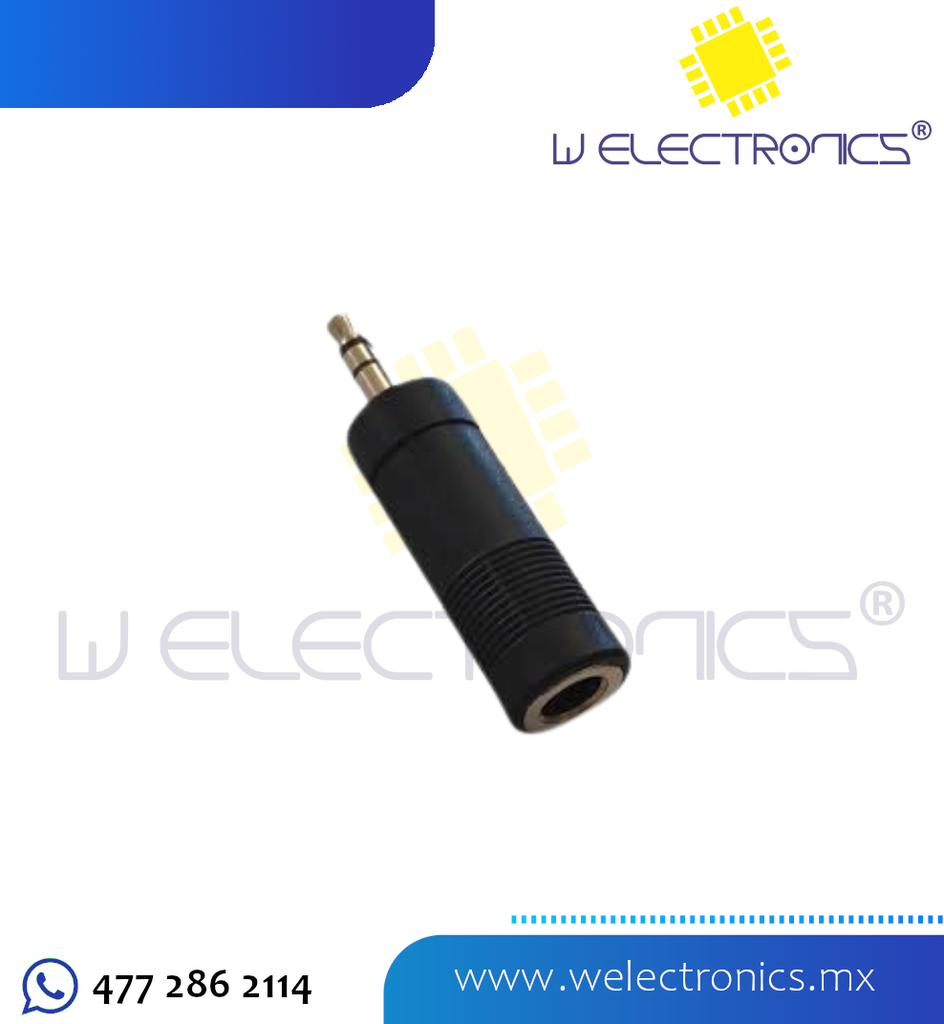 ADAPTADOR JACK 6.3 MONO A PLUG 3.5 (copia)