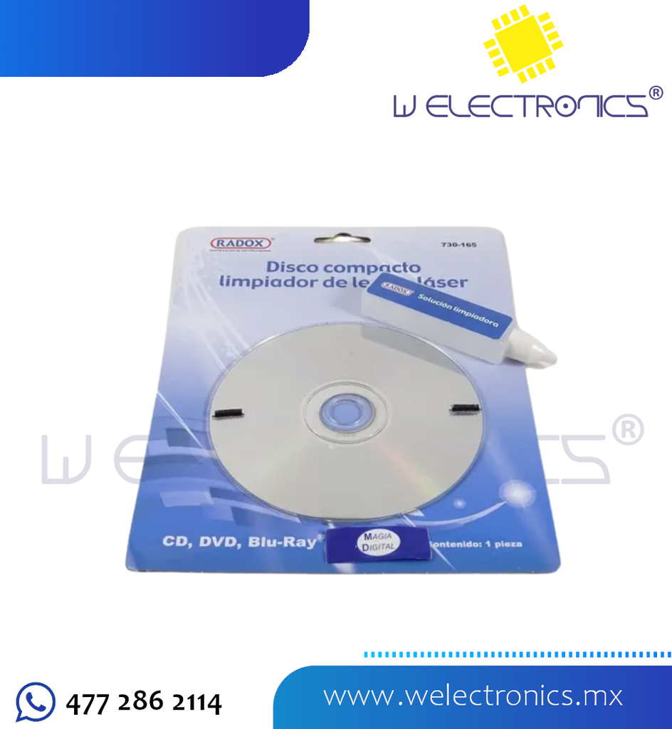 DISCO COMPACTO LIMPIADOR DE LENTES LASER