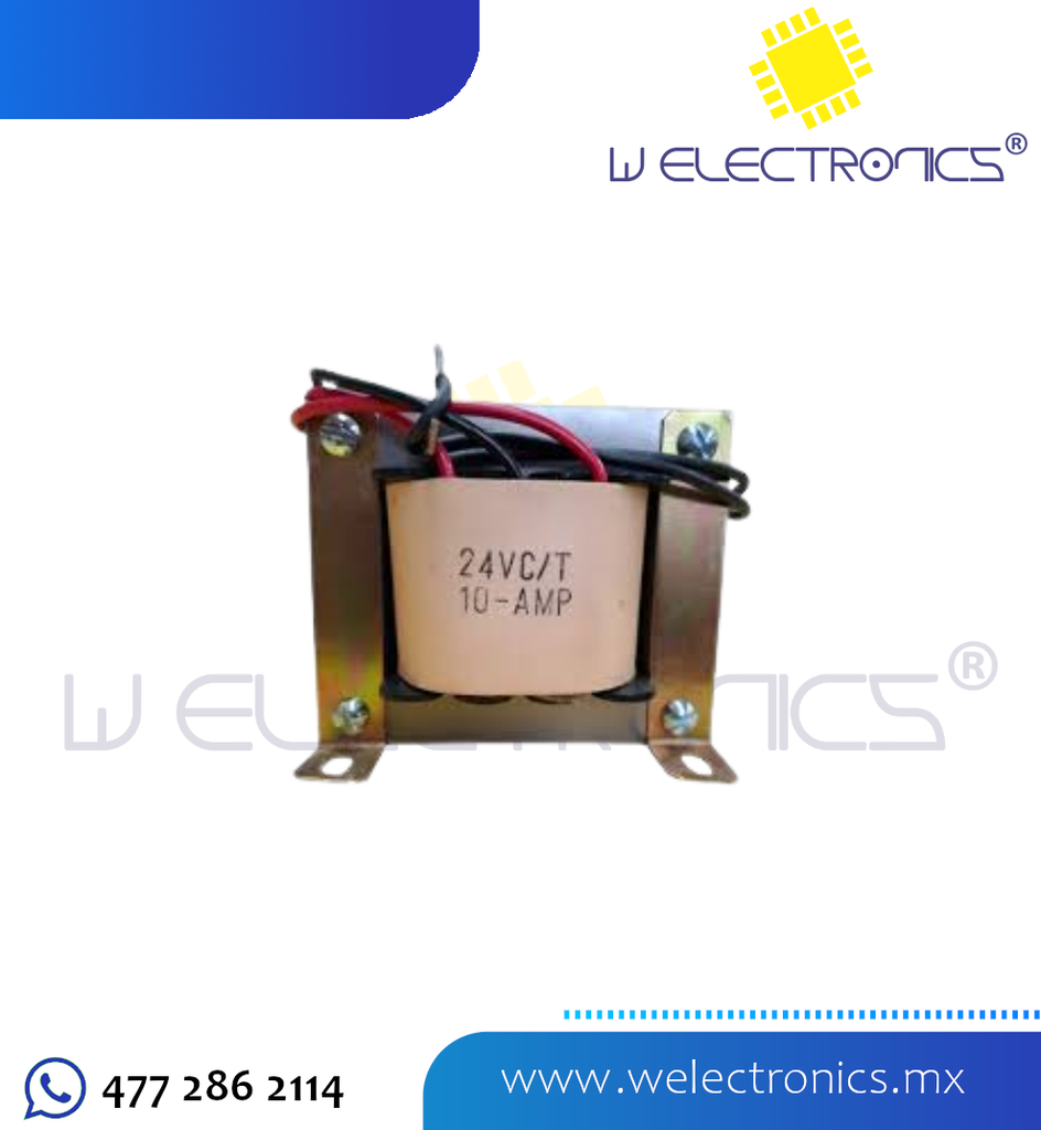 TRANSFORMADOR DE VOLTAJE 24VAC 10A 220V