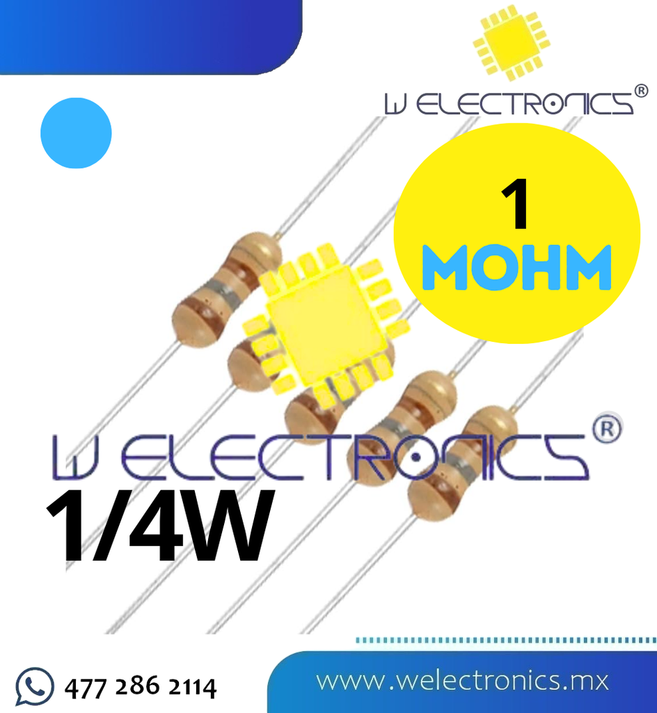 RESISTENCIA CARBÓN 1/4W
