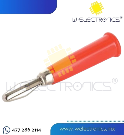 [705-672] PLUG BANANA ROJO
