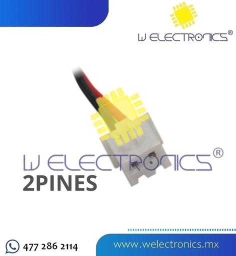 [CON-402] CONECTOR DE 2 PINES MOLEX CON CABLE 2.54MM