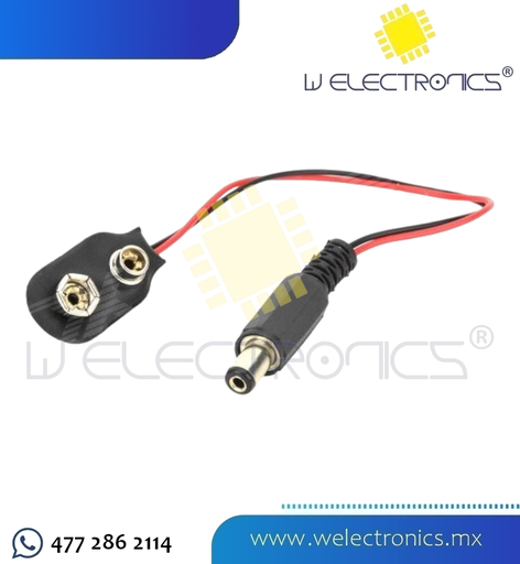 [JYP0005] CONECTOR PLUG PARA BATERIA DE 9V