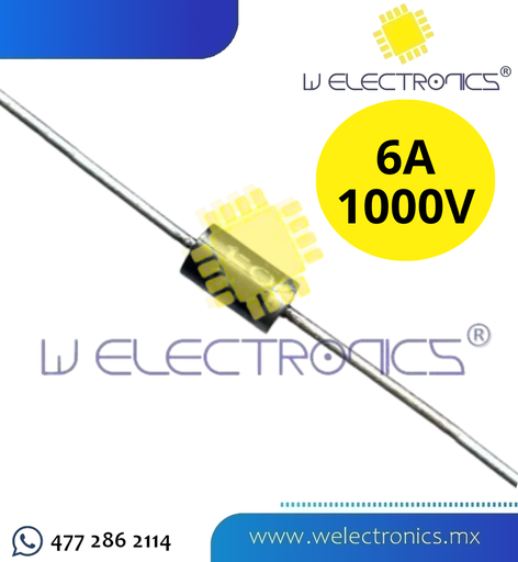[803-128] DIODO RECTIFICADOR 6A 1000V