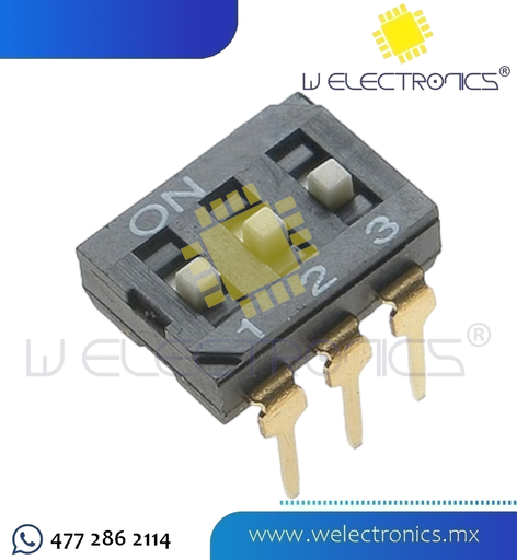 [835-934] DIP SWITCH 3 INTERRUPTORES NEGRO