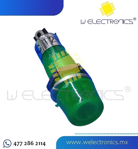 [245-454] FOCO NEON PLASTICO 12V CHICO VERDE
