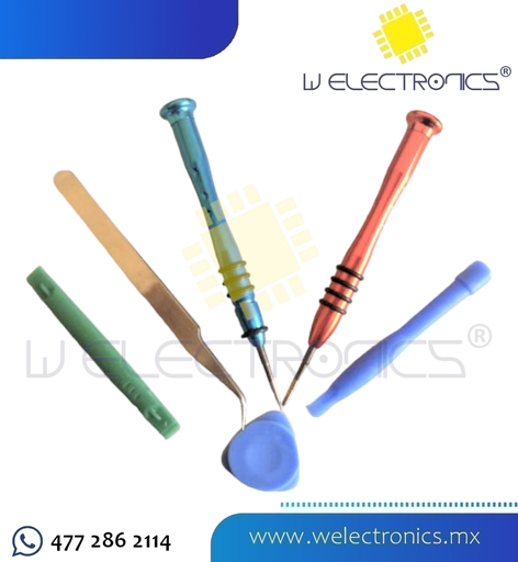 [310-505] KIT DE HERRAMIENTAS P/REPARAR CEL/TABLET