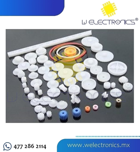 [KIT0009] KIT DE ENGRANES VARIOS TAMAÑOS 58 PZAS