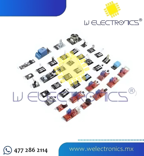 [KIT0012] KIT DE 37 MODULOS/SENSORES PARA MICROCONTROLADORES
