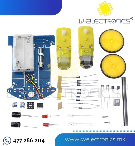 [KIT0013] KIT CARRO ROBOT EDUCATIVO SEGUIDOR DE LINEA