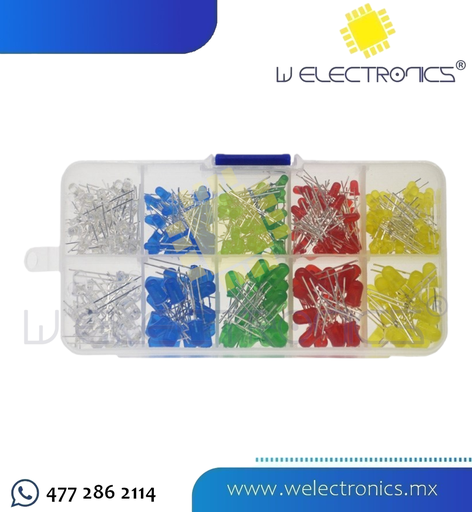 [KIT0014] KIT DE 200 LEDS DIFUSOS 5MM Y 3MM
