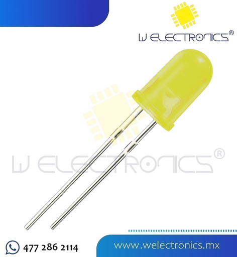 [245-818] LED DIFUSO 5MM AMARILLO