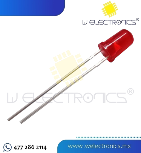 [245-836] LED DIFUSO 5MM ROJO