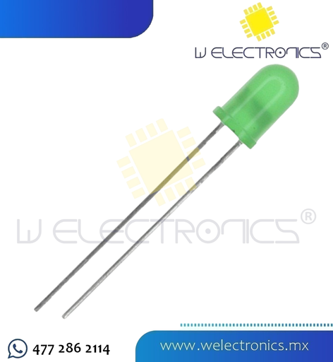 [245-845] LED DIFUSO 5MM VERDE