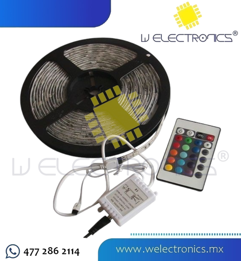 [245-979] TIRA DE 150 LEDS 5M RGB C/CONTROLADOR