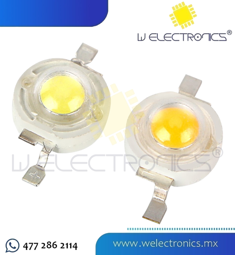 [LED001W] LED BLANCO CALIDO 1 W 100-120LM