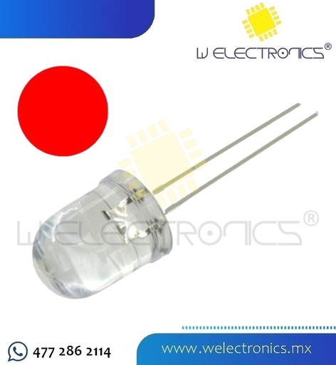 [245-899] LED ULTRABRILLANTE 10MM ROJO