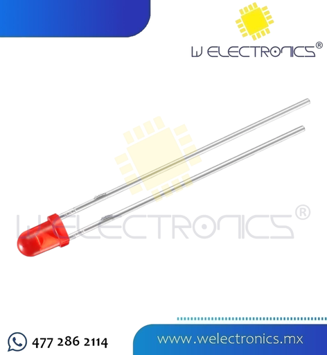 [LED1101] LED DIFUSO 3MM ROJO