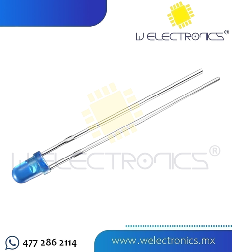 [LED1107] LED DIFUSO 3MM AZUL