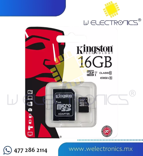 [RAM-2984] MEMORIA MICRO SDHC 16GB CLASE 10 C/ADAPTADOR