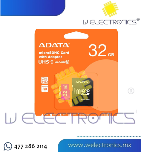 [RAM-2164] MEMORIA MICRO SDHC 32GB C10 C/ADAPTADOR ADATA