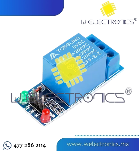 [MOD0018] MODULO DE 1 RELEVADORES 5V DC