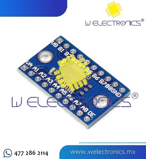 [MOD0048] CONVERTIDOR LOGICO BIDIRECCION DE 8 CANALES 3.3-5V