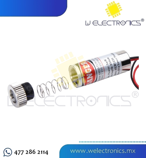 [MOD0056] MODULO LASER ROJO 5MW 650NM
