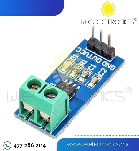 [MOD0077] MODULO SENSOR DE CORRIENTE ACS712 30A