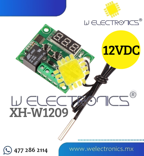 [MOD0085] MODULO TERMOSTATO DIGITAL XH-W1209 12VDC