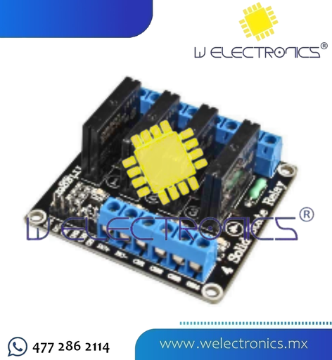 [MOD0091] MODULO DE 4 RELEVADORES ESTADO SOLIDO 5 V DC