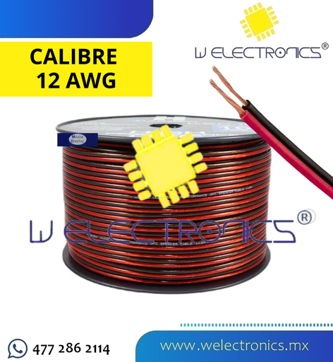 [080-651] CABLE BICOLOR CALIBRE 12 AWG