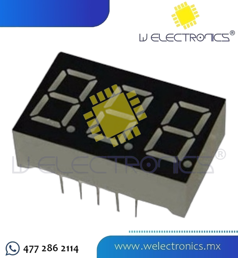 [MOD0097] MODULO 3 DISPLAY 7 SEGMENTOS CC 0.56"
