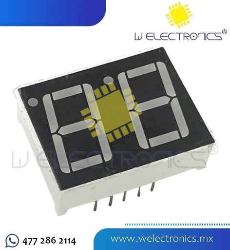 [MOD0100] MODULO 2 DISPLAY 7 SEGMENTOS CC 0.28"