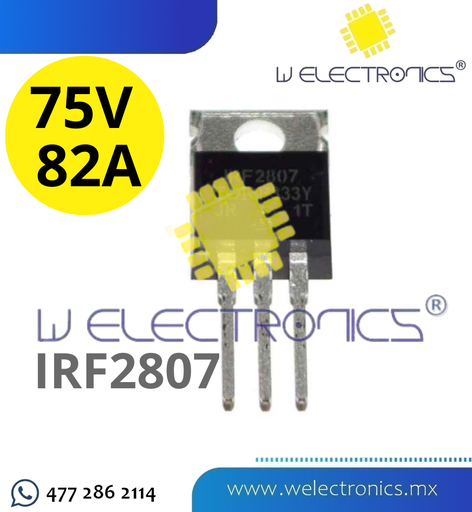 [MOS2807] MOSFET IRF2807 75V 82A