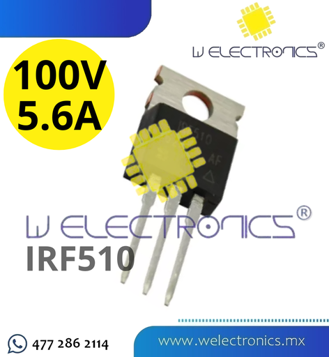 [MOSF510] MOSFET IRF510 100V 5.6A