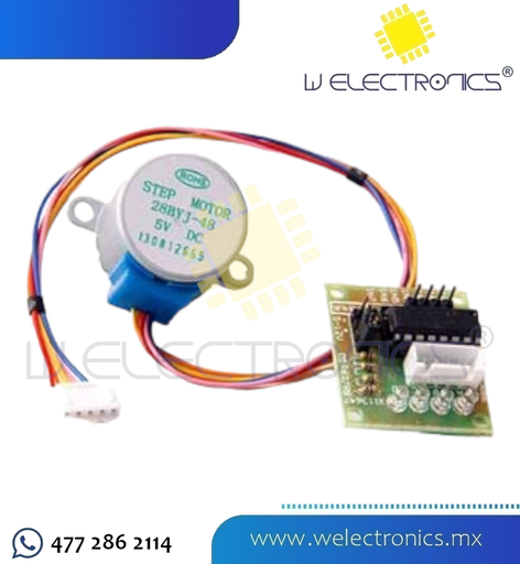 [870-325] MOTOR PASO A PASO 5V DC CON DRIVER ULN2003