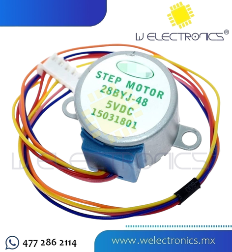 [MPP0001] MOTOR PASO A PASO 5V DC