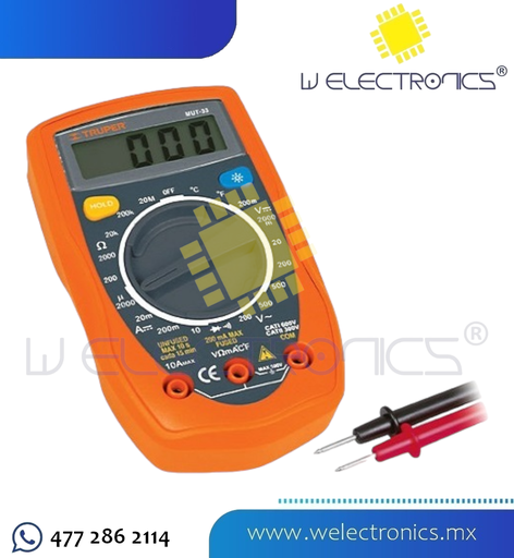 [10401] MULTIMETRO DIGITAL JUNIOR MARCA TRUPER