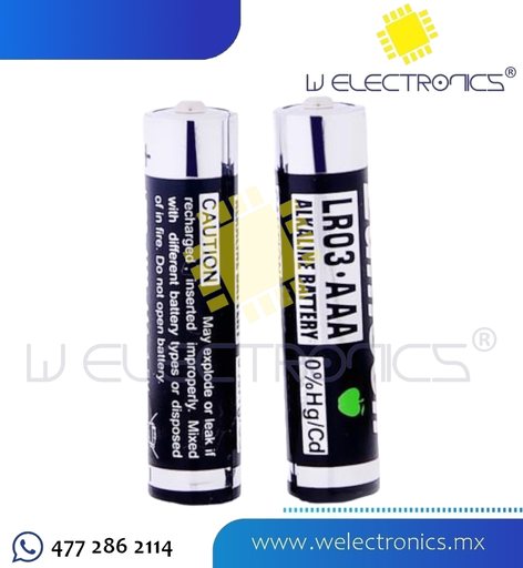 [660-388] PILA ALCALINA 1.5 VCC "AAA" C/U