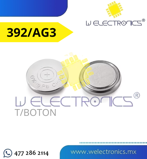 [660-432] BATERIA ALCALINA 1.5V T/BOTON 392/AG3