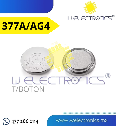[660-437] BATERIA ALCALINA 1.5V T/BOTON 377A/AG4