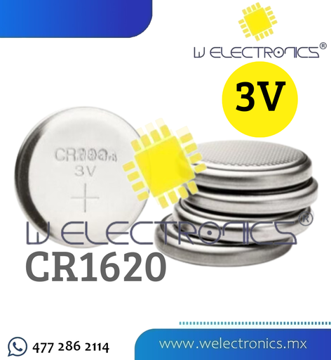 [660-445] PILA DE LITIO 3V T/BOTON CR1620